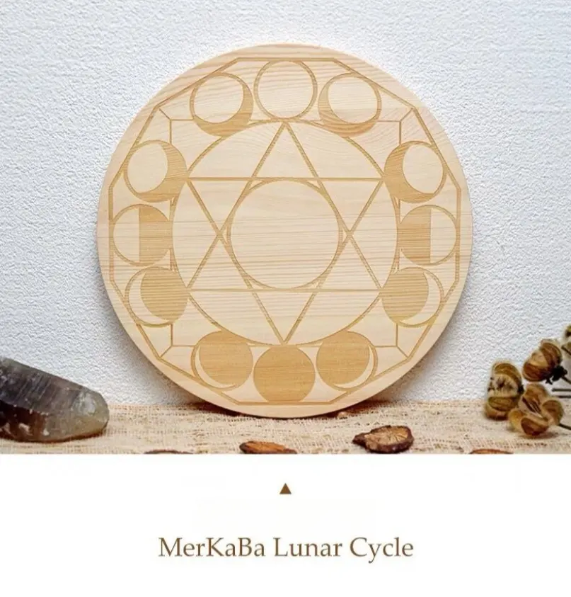 Rejilla de cristal natural para dormir, matriz de cristal, placa de madera, decoración de amatista de yeso transparente para meditación