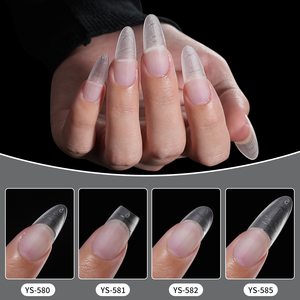 ZHI JIA - <span class=keywords><strong>Uñas</strong></span> Postizas Personalizadas de ABS con Diseño Predefinido para Varias Formas de <span class=keywords><strong>Uñas</strong></span>, 240 Piezas, <span class=keywords><strong>Uñas</strong></span> Postizas de Belleza - Product Image 3