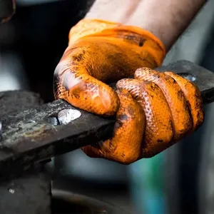 Heavy Duty Nitrile <strong>Gloves</strong> 8Mil Extra Thick Mechanic Home Garden Disposable <strong>Glove</strong> with Textured <strong>Grip</strong> Antislip Safety Work <strong>Gloves</strong> - Product Image 4