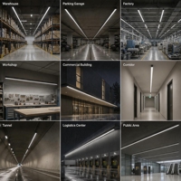 Luminaire linéaire LED architectural étanche IP65 avec logo personnalisé haut de gamme et diffuseur en PC opale pour la rénovation des halls d'hôtel