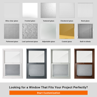 Ventanas Doble Hoja Aislantes Acústicamente Estilo Americano WANJIA en Oferta, Ventanas Doble Hoja de Vinilo con Vidrio Low-E para Interiores de Casa