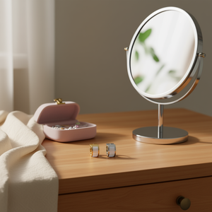 Tz <b>Clip</b> <b>On</b> <b>Earrings</b> 6mm <b>Gold</b> Silver Minimalist Unisex Everyday Wear - Product Image 4