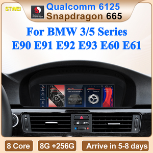 CNSTWEI ID8 Qualcomm Snapdragon665 8Core 8G 128G Android15 AUTO Bluetooth สำหรับ BMW ซีรีส์ 3/5 E90 E60 วิดีโอ มัลติมีเดีย - Product Image 2