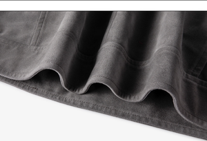 Chaqueta de ante bordada, chaqueta de Búfalo, chaqueta de cuero genuino, abrigo cortavientos para hombre, cremallera, cuello vuelto - Product Image 6