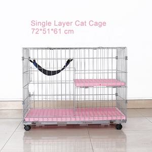 Villa di lusso a singolo strato grande gabbia per gatti con plastica solida e chiusura a bottone a scatto - Product Image 2