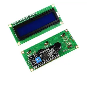 LCD1602 mavi arka işık ekranı DC 5V 1602 16X2 karakter Arduinos için IIC i2C arayüzü ile LCD ekran modülü