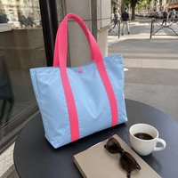 Sac fourre-tout personnalisé en polyester et nylon, vente en gros, écologique, réutilisable, sac de marché, cadeau d'entreprise, fabricant OEM