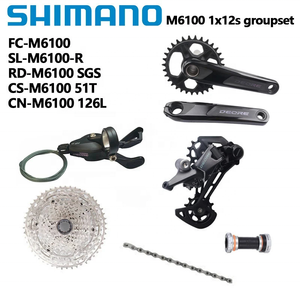 Grupo de Transmisión Shimano DEORE M6100 de 1x12 Velocidades para Bicicleta de Montaña con Desviador Trasero/Maneta de Cambio M6100 y Cassette de <span class=keywords><strong>51T</strong></span> - Product Image 1
