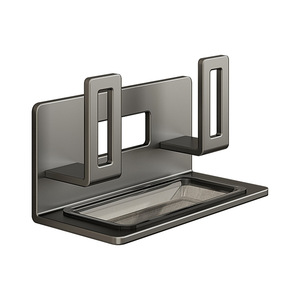 Wall Mounted Pot Lid Rack L Shaped Multi Functional Kitchen Storage Organizer Cutting Board Holder Shelf - Product Image 5