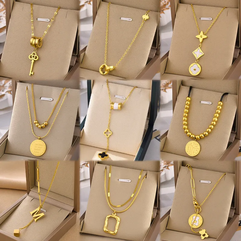 Горячая 2024, золотое ожерелье из нержавеющей стали с жемчугом и цирконом, подвеска-бабочка, ожерелье для женщин