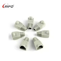 RIPO Protective RJ45 Stecker abdeckung 100 teile/beutel 8 P8C Cat5/Cat6 6,5mm OD PVC Bunte Stiefel Steck verbinder Zubehör