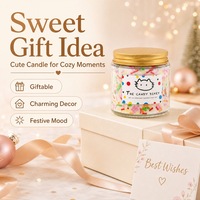 Boîte cadeau, bougie en cire de soja, décoration créative pour fête, cadeau d'anniversaire, cadeau de fête, bougies parfumées