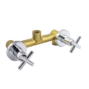 Fabricant direct laiton <span class=keywords><strong>de</strong></span> haute qualité dissimulé installer interrupteur manuel Double robinet Chrome OEM Support Structure <span class=keywords><strong>d</strong></span>'arrêt <span class=keywords><strong>pour</strong></span> - Product Image 1