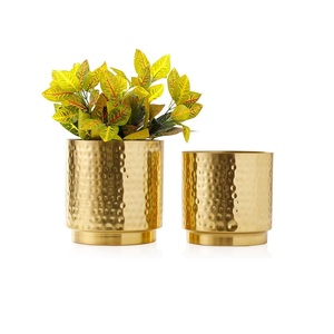 Diyati Art & Craft Elegante maceta de flores de metal Calidad de exportación para el hogar y el jardín para espacios contemporáneos - Product Image 4
