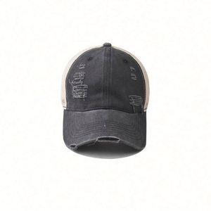 Multi Color Wash Make Old Broken Baseball Trucker Hat Bulk Outdoor Summer <b>Light</b> Plate <b>Net</b> Solid Color Trucker Hat Wholesale - Product Image 3