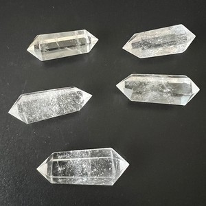 Torres de Cuarzo Transparente de Doble Terminación para Sanación Energética Natural, Varitas de Piedras Preciosas para Decorar Puntas de Cristal - Product Image 6