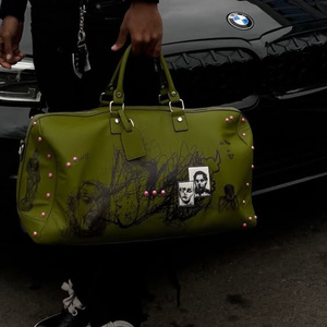 Vintage Distress Heavyweight Wholesale Custom Graphic Print Acid <strong>Wash</strong> Double Soft Strap Handheld Portable Travel <strong>Mens</strong> Duffel <strong>Bag</strong> - Product Image 3
