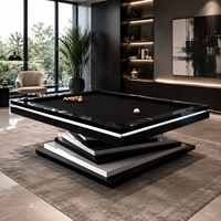 Mesa de Billar Profesional de Estilo Americano de Lujo Personalizada con Pizarra Premium para Casa, Club, Hotel y Bar