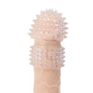 Crystal Wolf Fang Condom Delay Ring Set <b>TPE</b> Cock Ring For Men Adult Sex Toy 40mm 20mm 30mm 37mm 48mm - Product Image 3