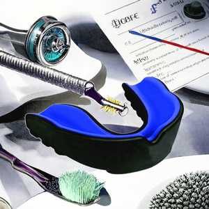 Two-Layer Silicate/Fused Silica Mouth Guard for Adults Children Eco-Friendly & Moldable Boxing Use Plastic <b>Storage</b> <b>Box</b> Combo Set - Product Image 2