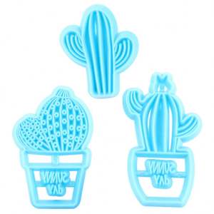 <span class=keywords><strong>Cactus</strong></span> Moules à Fondant <span class=keywords><strong>Emporte</strong></span>-pièce En Pot Plante Gâteau Décoration Outils Mourir Biscuit Sugarcraft Moules - Product Image 1
