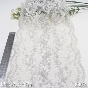 库存批量24厘米双孔氨纶净弹性蕾丝花式花式花朵网眼蕾丝装饰女装内衣文胸 - Product Image 4