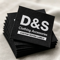 Étiquettes de vêtements personnalisées haut de gamme, patchs tissés damassés haute densité, logos de marque personnalisés, étiquettes pour vêtements, chaussures, sacs