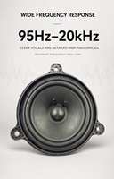 Haut-parleur de voiture 5 pouces à ajustement parfait, 4 ohms, 15W RMS, 45W Max, sensibilité 87dB, audio large bande pour mise à niveau de l'autoradio, paire