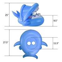 Flotteur de piscine pour bébé avec auvent gonflable, anneau de natation de requin, ombre réglable, jouets aquatiques pour enfants, personnalisation