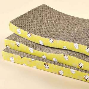 <b>Cat</b> Scratcher Cardboard with Catnip Recycle Corrugated Scratching Pad Reversible Replacement Scratcher Pad Lounge <b>Sofa</b> Bed - Product Image 4