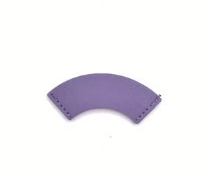 Marque-pages promotionnels en cuir PU en forme d'éventail, mignons, réutilisables, couleurs assorties, avec logo personnalisé, 4,9 cm x 4,9 cm - Product Image 1