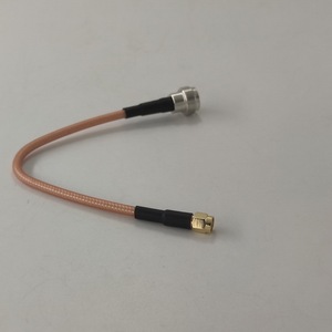 ชุดสายเชื่อมต่อแบบโคแอกเชียล RF พร้อมขั้วต่อแบบ Crimp สำหรับเสาอากาศ ขั้วต่อ SMA ตัวผู้ แบบ Crimp  และขั้วต่อแบบ Crimp สำหรับ Vers N ตัวเมีย  สาย RG142 - Product Image 2