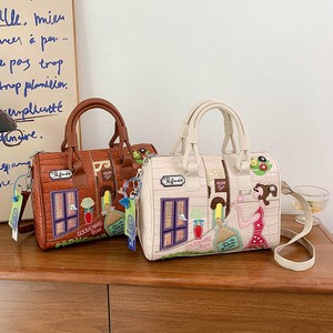 2025 New Yulan New Pu Leather Large Capacity Crocodile Pattern Ladies Handbag With Cartoon Pattern Boston Bag Women's Shoulder - Product Image 4