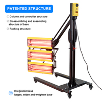 Lámpara de Curado de Pintura Infrarroja de Onda Corta de Alta Calidad de 3900W, Secador de Pintura Móvil para Automóviles, Lámpara IR para Secado de Pintura, Lámpara de Calentamiento para Cabina de Pintura