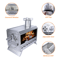 Barbecue et four portables de luxe en acier inoxydable très populaires pour le camping avec table pliable pour 3 à 5 personnes