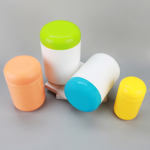 Colored Customized Protein Can HDPE <b>Plastic</b> Supplement Storage Container Empty <b>Jars</b> For Health Products Packaging With Screw Cap - Product Image 2