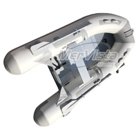 Bateau de pêche gonflable RIB pour 4 personnes, 3 m, plancher en aluminium, PVC, avec console centrale, garantie de 3 ans en option