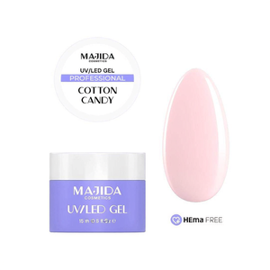 Gel UV LED Majida Cotton Candy 15ml, Gel Constructor Profesional, Libre de HEMA - Product Image 3