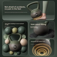 Nouvelle Kettlebell Colorée de Haute Qualité 6kg 2026 pour Débutants, Culturistes, Entraînement de Fitness à Domicile et en Salle de Sport, Antidérapante en PVC Souple