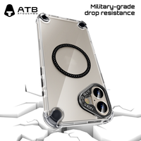 Étui de téléphone portable magnétique à aspiration nouvelle génération 2025, toucher doux, fabrication directe d'usine, antichoc, anti-traces de doigts pour iPhone