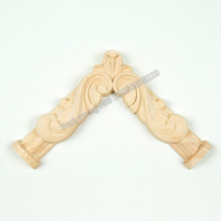 Bloques de esquina para tallado de madera, roseta redonda, escultura, rosettes de madera