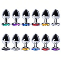 Masturbateur anal en acier inoxydable personnalisable, vibromasseur, plug anal à toucher lisse, dispositif de retenue pour jeux sexuels en couple