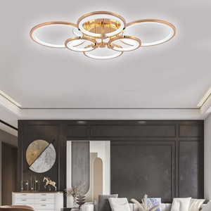 Lámpara de techo LED redonda estilo atenuación acrílico, Superfina, 75cm de diámetro, 150W, buena oferta - Product Image 4