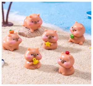 Dessin animé mini résine animal crocodile canard rose natation capybara grand petit moyen mini maison <span class=keywords><strong>de</strong></span> poupée accessoires été <span class=keywords><strong>jardin</strong></span> décor - Product Image 6