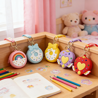 Porte-monnaie en silicone tendance et mignon, bloc de couleur, cœur, arc-en-ciel, dessin animé, étui pour écouteurs, faible MOQ, vente en gros personnalisée pour femmes et enfants