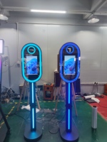 Harga Terbaik Bilik Foto Selfie 15,6 Inci untuk Pernikahan Kompatibel dengan Kamera DSLR SLR Dilengkapi Lampu RGB dan Printer