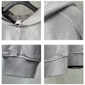 TKAN322D sérigraphie personnalisée hommes grande taille lâche haute qualité coton lavage à l'acide Streetwear style sweat à capuche - Product Image 3