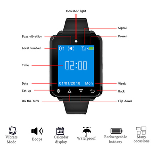 Sistema de Llamada Inalámbrico a Prueba de Agua Daytech para Reloj de Muñeca, Localizador para Cuidadores, Ancianos, Hospitales, Residencias y Restaurantes - Product Image 2