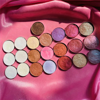 Palette de maquillage cosmétique à marque privée, sans logo, avec fard à paupières unique rond de 26 mm, effet caméléon duo-chrome, emballage magnétique