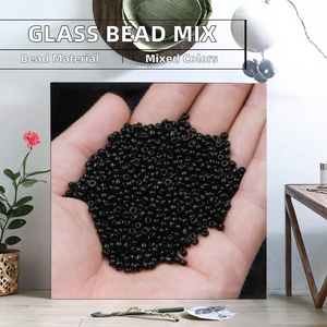 Perles de verre colorées 450g, 2MM 3MM 4MM, breloques et perles intercalaires, certifiées par un tiers pour la fabrication de bijoux DIY, perles de lampwork - Product Image 2